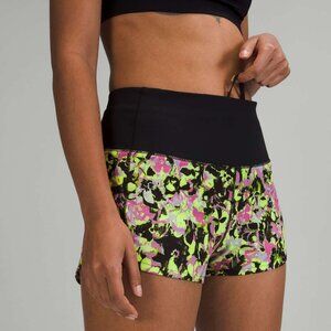 Lululemon Speed Up High-Rise Lined Short 2.5 Size 12 Inflected Highlight Yellow